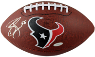 Brian Cushing Autographed Texans Logo Football