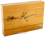 Hakeem Olajuwon Autographed Authentic Summit Floor Piece