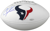 Andre Johnson Autographed Texans Logo Football