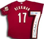 Lance Berkman Autogarphed Authentic Jersey