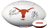 Colt McCoy & Jordan Shipley Autographed UT Longhorn Logo Football