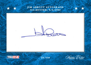 Jim Abbott Autographed SignaCut