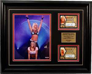 Beautiful People Framed Autographed Piece with Trading Cards