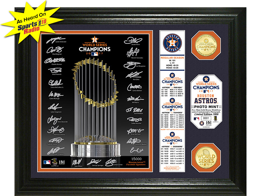 Astros 2017 World Series Champs Highland Mint Signature Photo