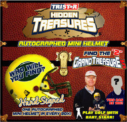 Hidden Treasures Autographed Mini Helmet