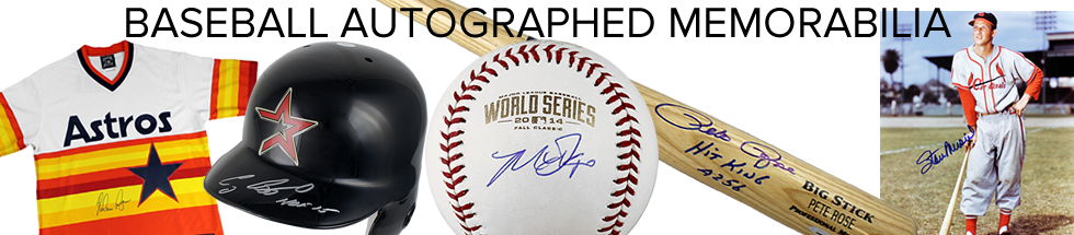 Baseball autographed memorabilia